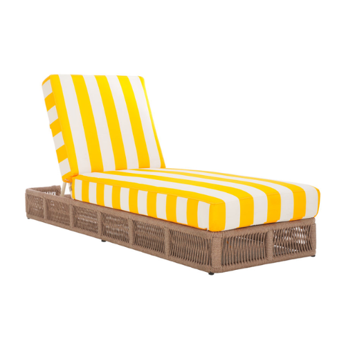 Ebern Designs Gillian Steel and Rope Chaise Lounger & Reviews | Wayfair.co.uk