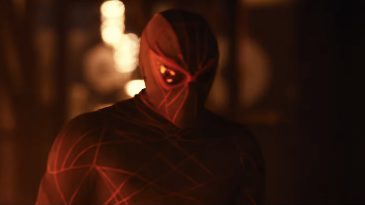 The masked Spider-Man character in Madame Web