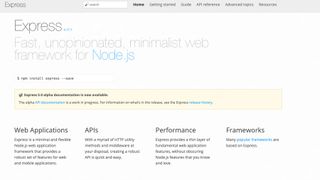 JavaScript frameworks - ExpressJS