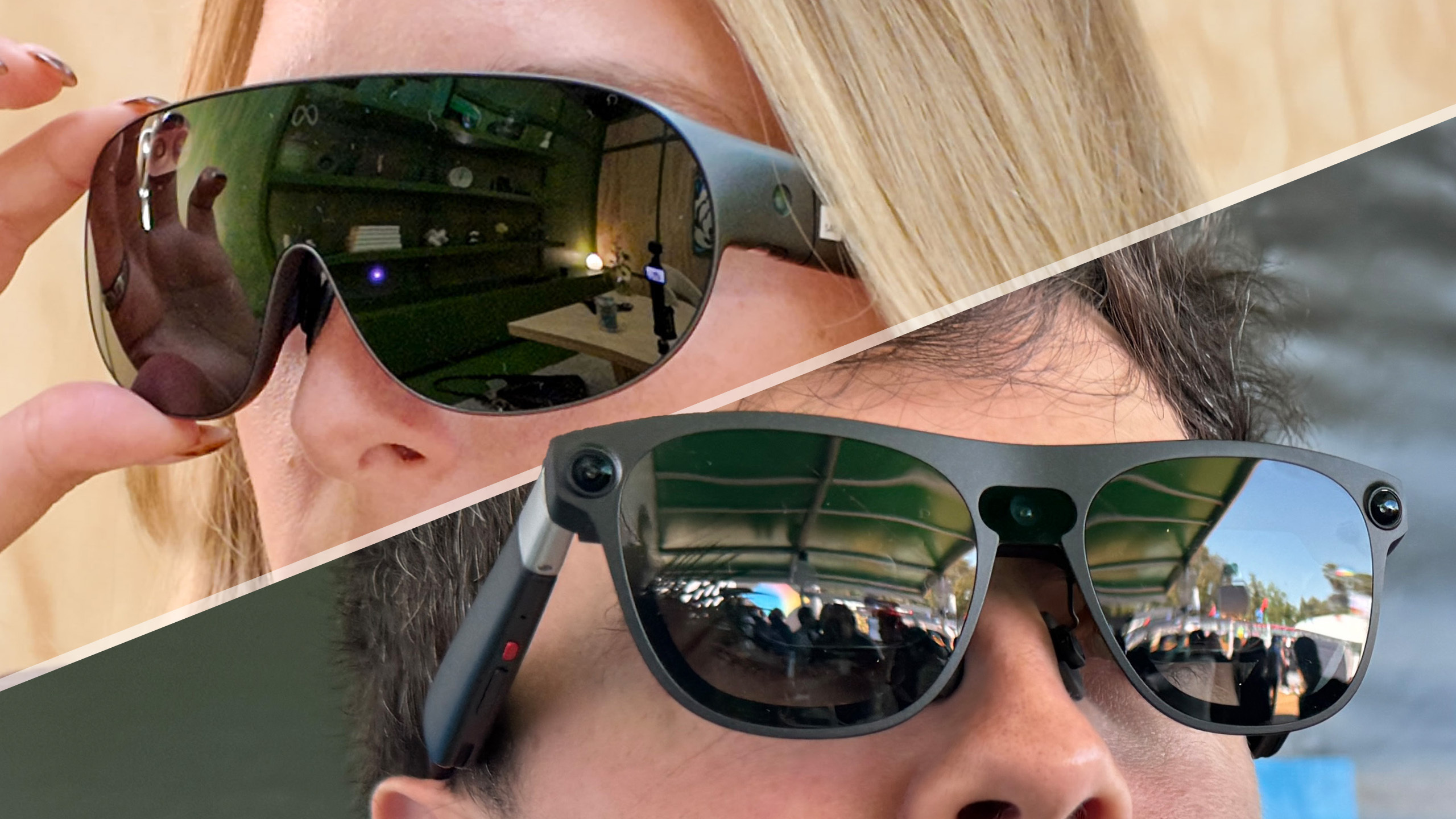 Meta VR Glasses vs Xreal Aura glasses