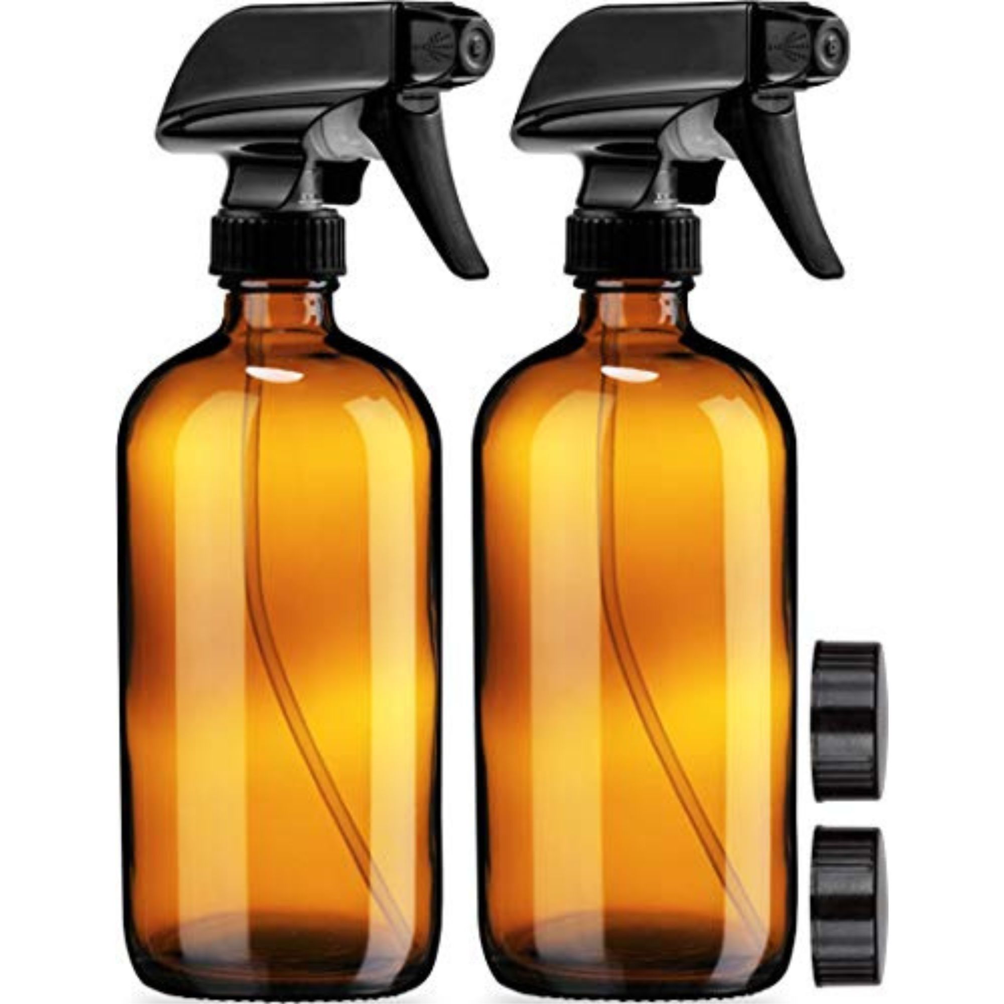 Sally's Organics Amber Glass Spray Bottles, 16oz