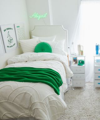 dorm room ideas brat green trend