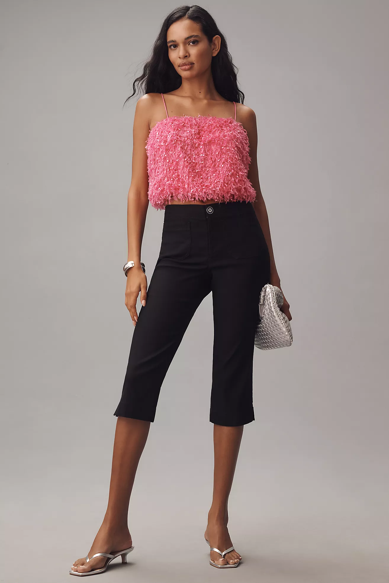 Maeve Linen Blend Capri Pants