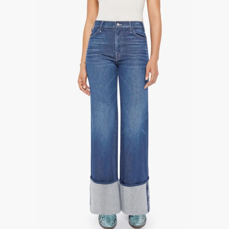 Lil' Hustler Roller Sneak Cuff Wide Leg Jeans