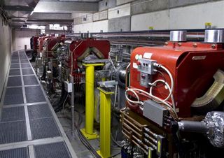 A photo shows the antiproton decelerator at CERN.