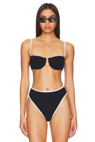 X Olivia Culpo Petal Bikini Top