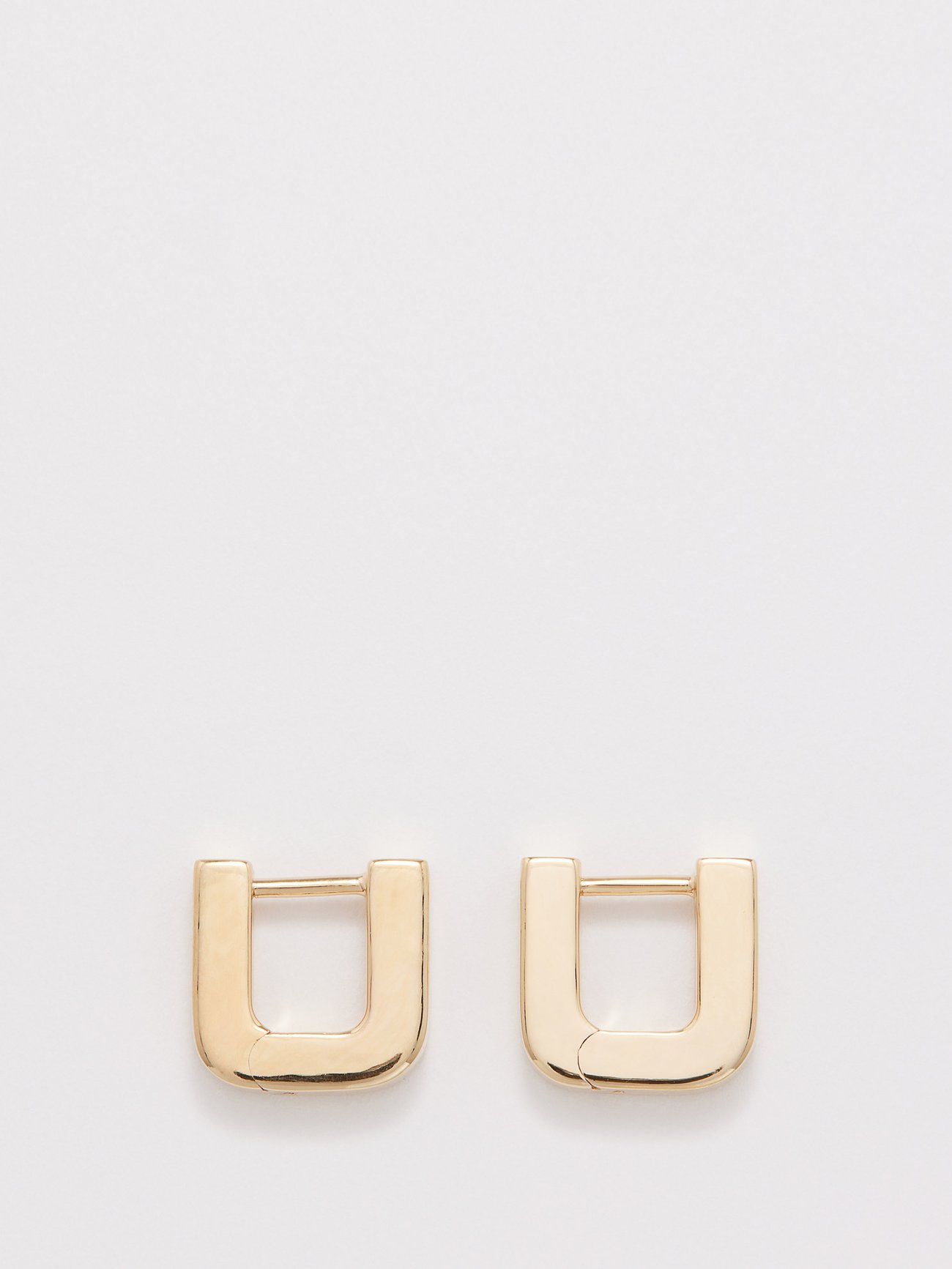 Square Small 14kt Gold-Vermeil Hoop Earrings