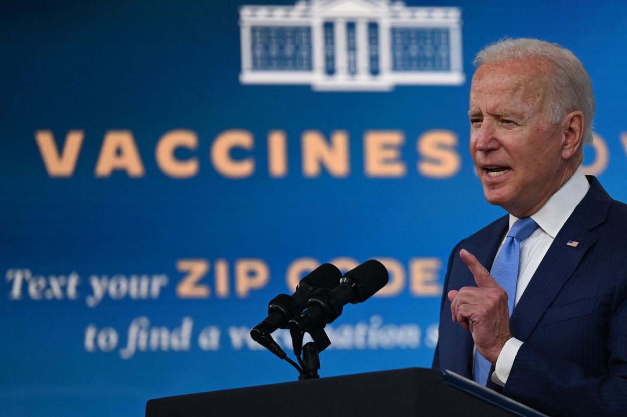 Biden talks about vaccines