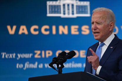 Biden talks about vaccines