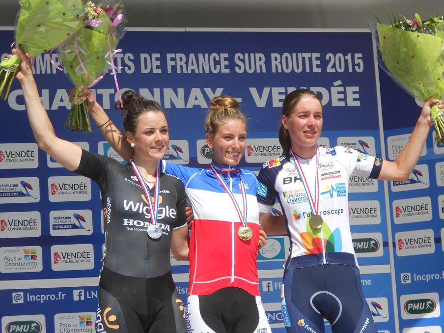 Audrey Cordon, Pauline Ferrand Prevot and Amelie Rivat