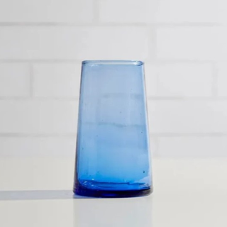 Blue drinking glass