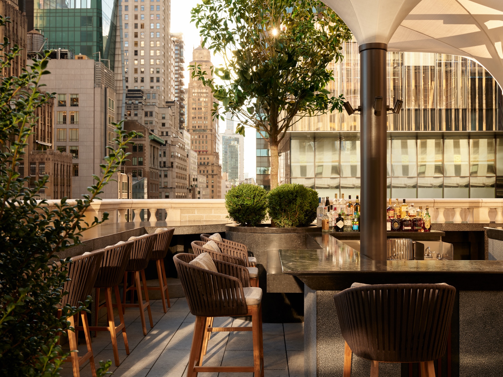 Aman New York, USA - Exterior, F&amp;amp;B, Garden Terrace