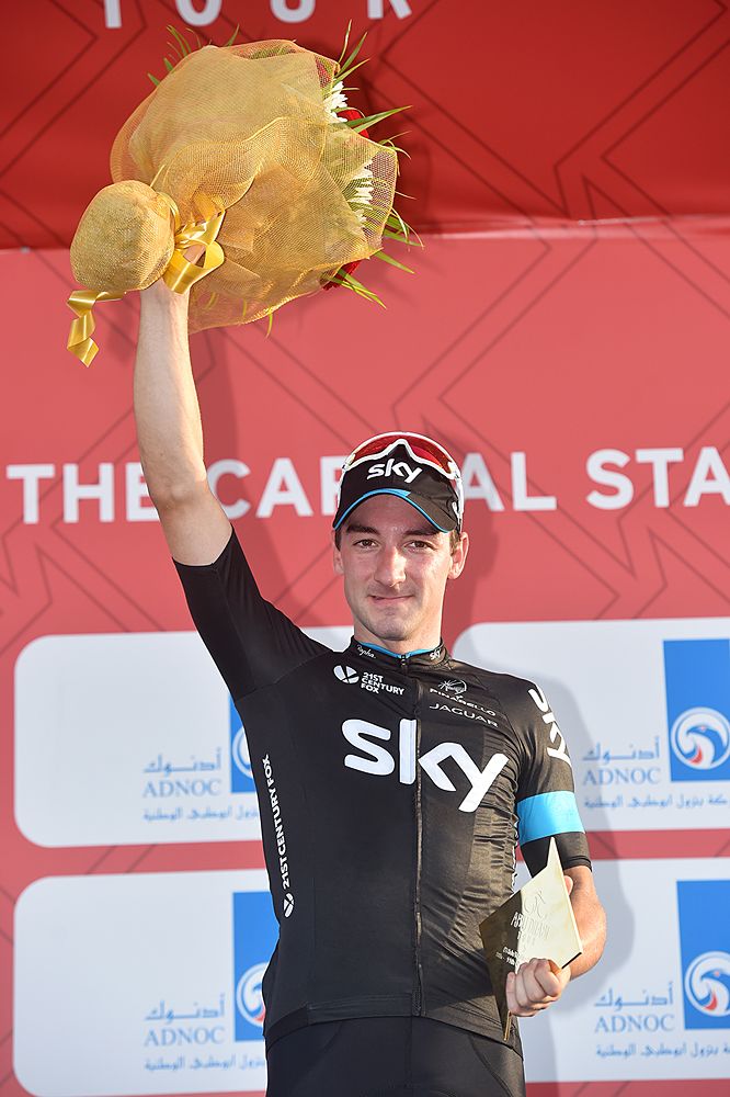 Elia Viviani (Team Sky) wins stage 2 Abu Dhabi Tour
