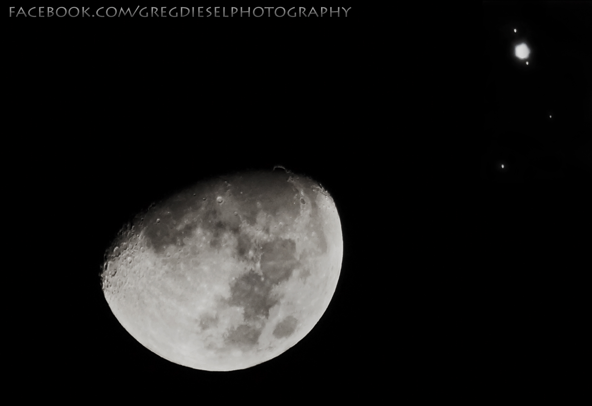 Jupiter and Moon in Conjunction