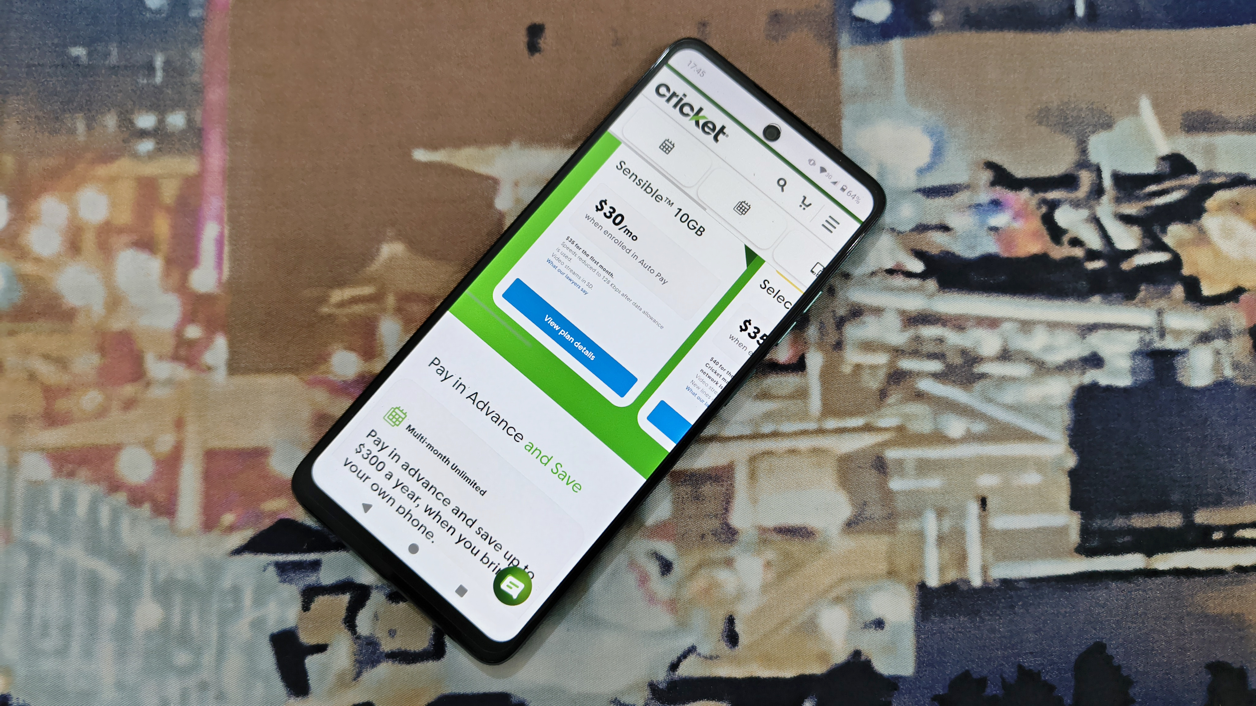 cricket wireless website on smartphone browser lifestyle image