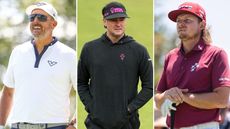 Phil Mickelson, Bubba Watson and Cameron Smith from the waist up