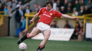 25 February 1989 Norwich, Football League Division One, Norwich City v Manchester United - Mark Hughes of Manchester United. (Photo by Mark Leech/Offside via Getty Images)