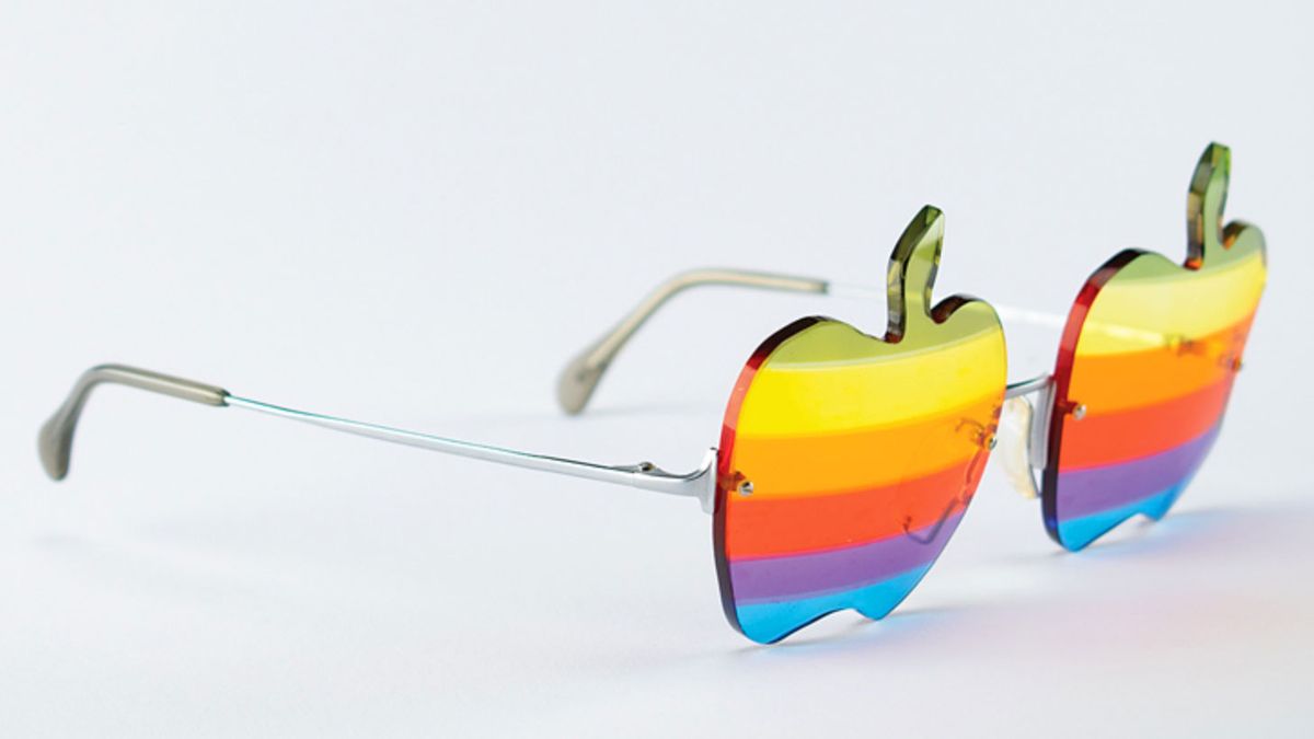 Apple logo glasses