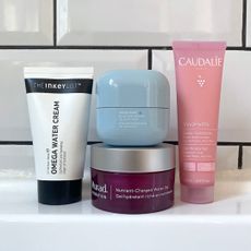 Four of the gel moisturisers featured in this guide from The INKEY List, LANEIGE, Murad and Caudalie