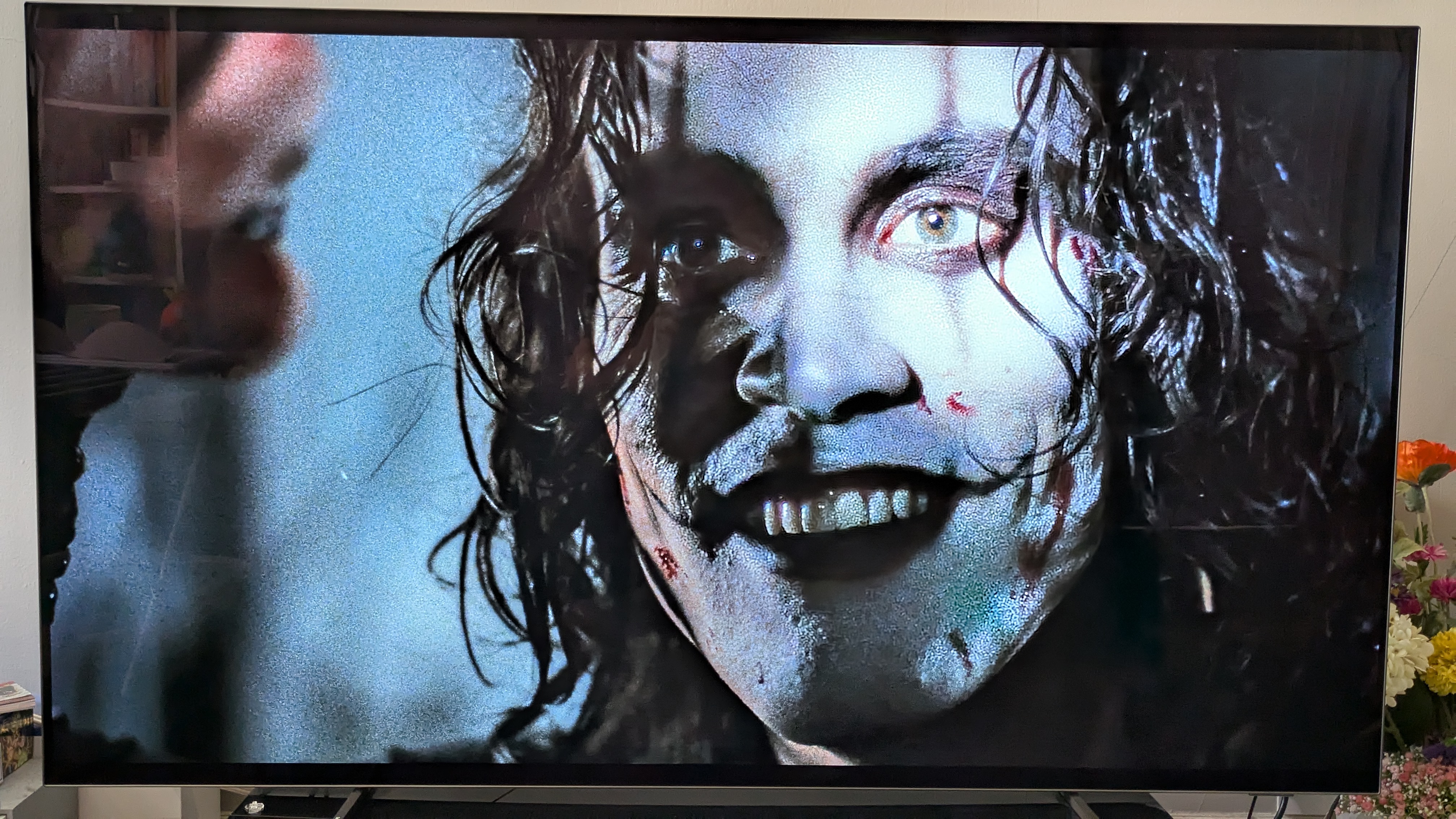 The Crow 4K Blu-ray showing Brandon Lee as The Crow