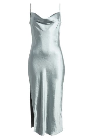 Open Edit Cowl Neck Satin Slipdress