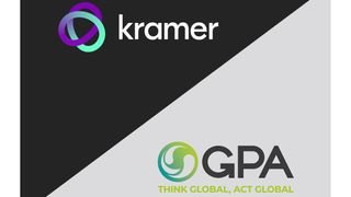 The Kramer and GPA logos separated by a diagonal line as the two team up.