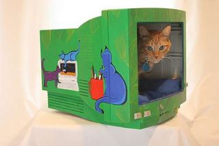 Computer Monitor Cat Bed