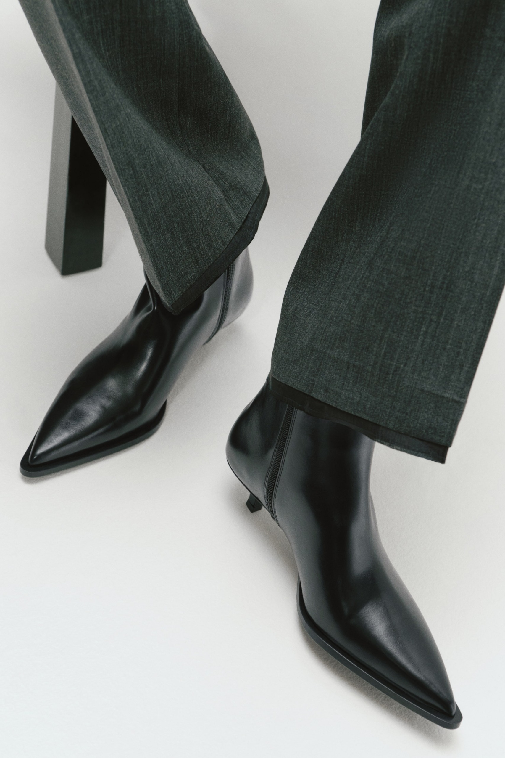 Pointed-Toe Ankle Boots
