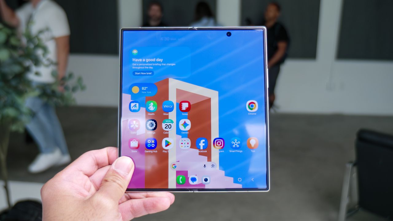 Galaxy Z Fold 8 Ultra shown in hand
