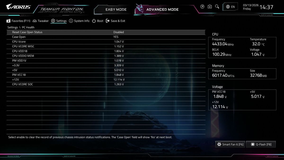 Gigabyte X870E Aorus Xtreme AI Top - BIOS