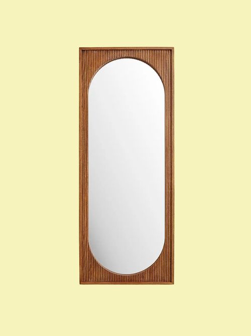 Khari Mango Wood Rectangle Full Length Leaner Mirror