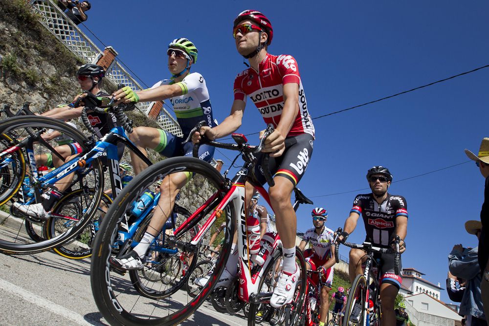 The peloton in action during stage 15.