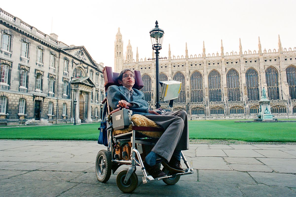 Stephen Hawking lived with amyotrophic lateral sclerosis (ASL) for most of his life. Above, a photo of Hawking in 1988.