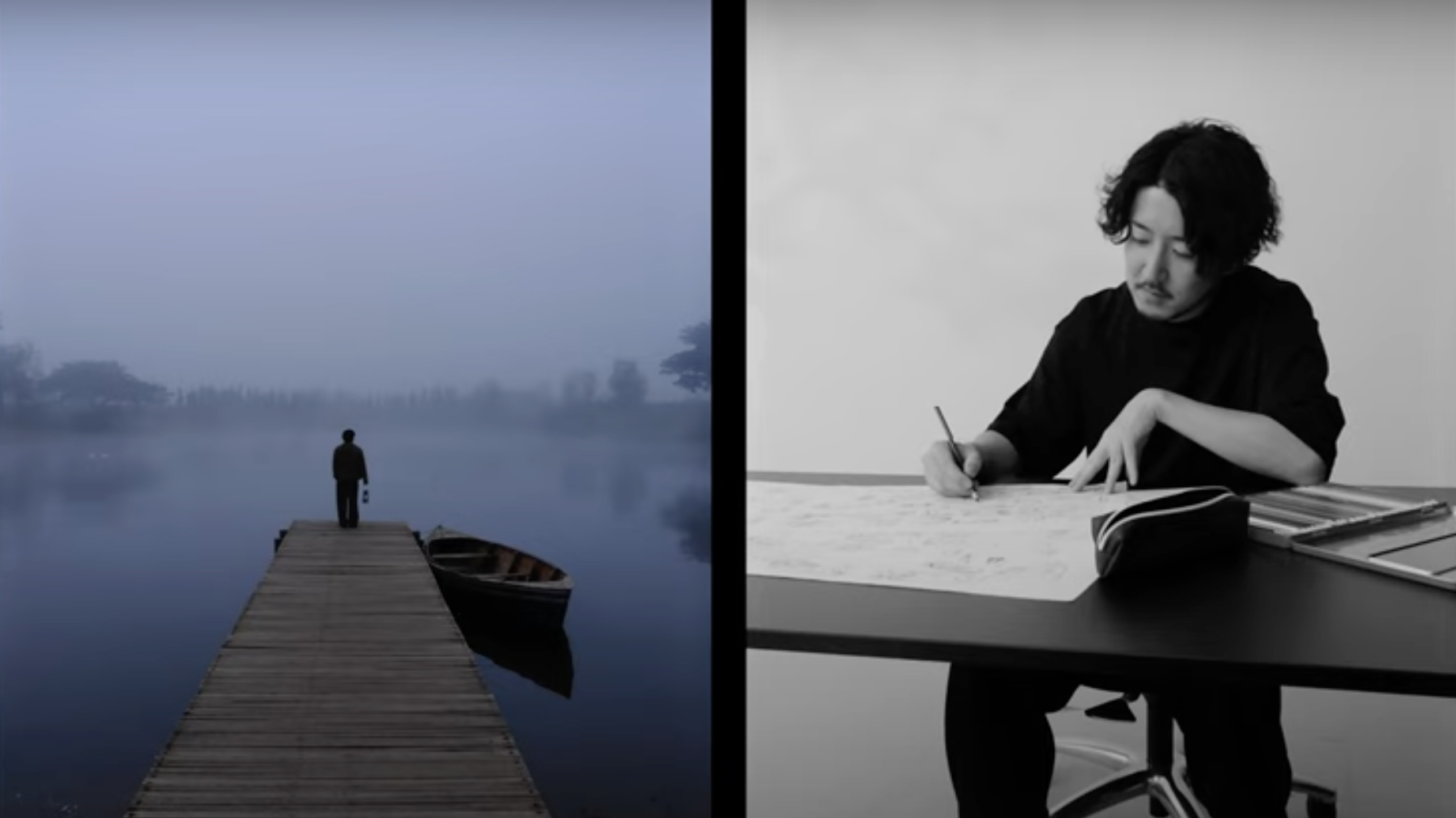 A screenshot from Fujifilm's YouTube teaser video showing two images side-by-side