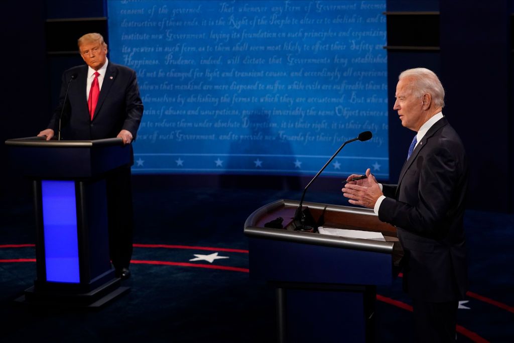 Trump and Biden face off in a debate before the 2020 presidential election