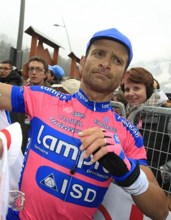 Michele Scarponi (Lampre) at the finish