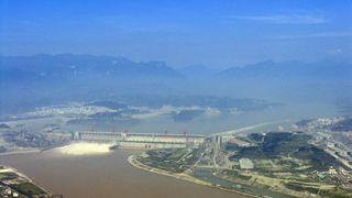 Three Gorges Dam on the Yangtze River in China.