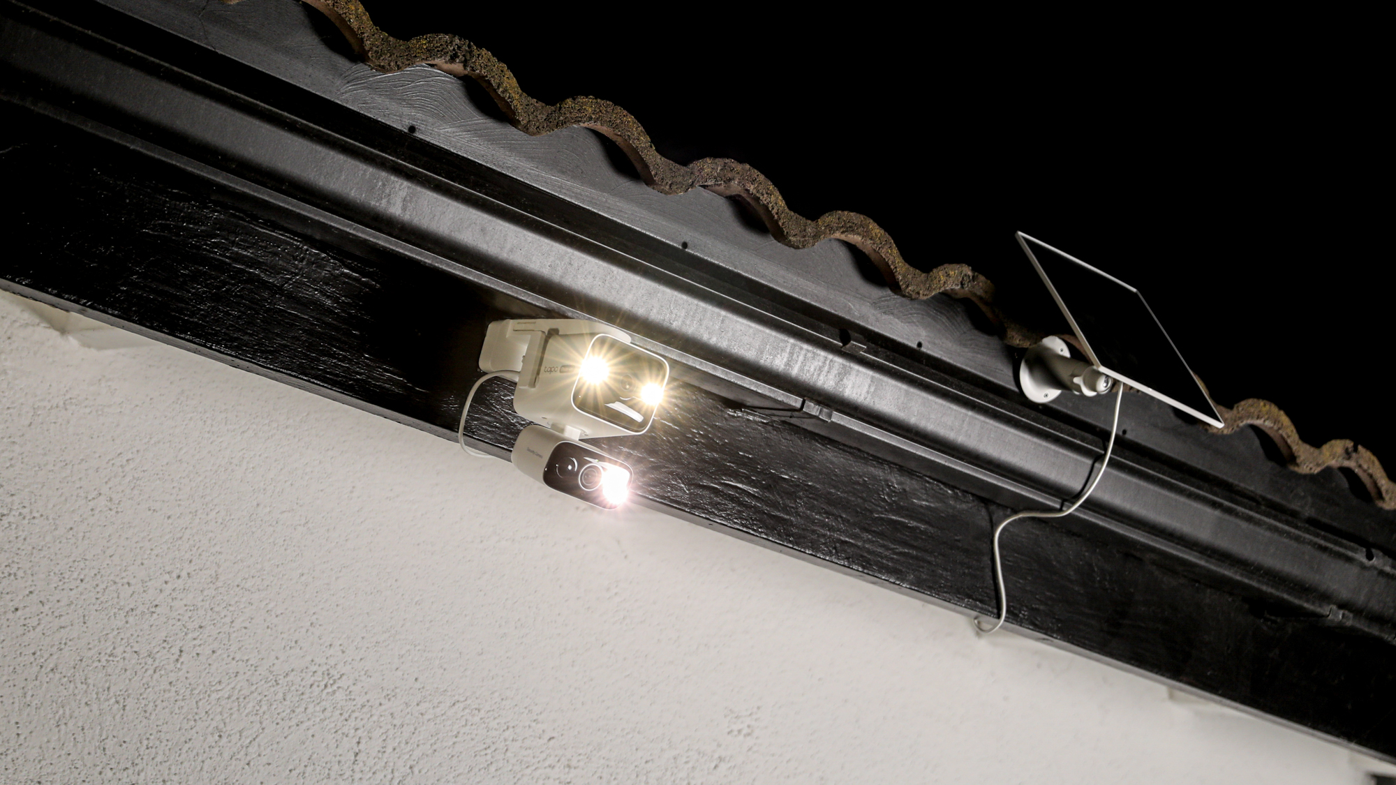 Night time lights on a TP-Link Tapo C675D security camera