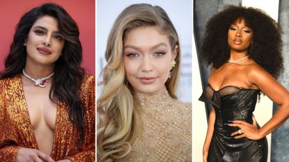 gigi hadid - hairstyles for round faces