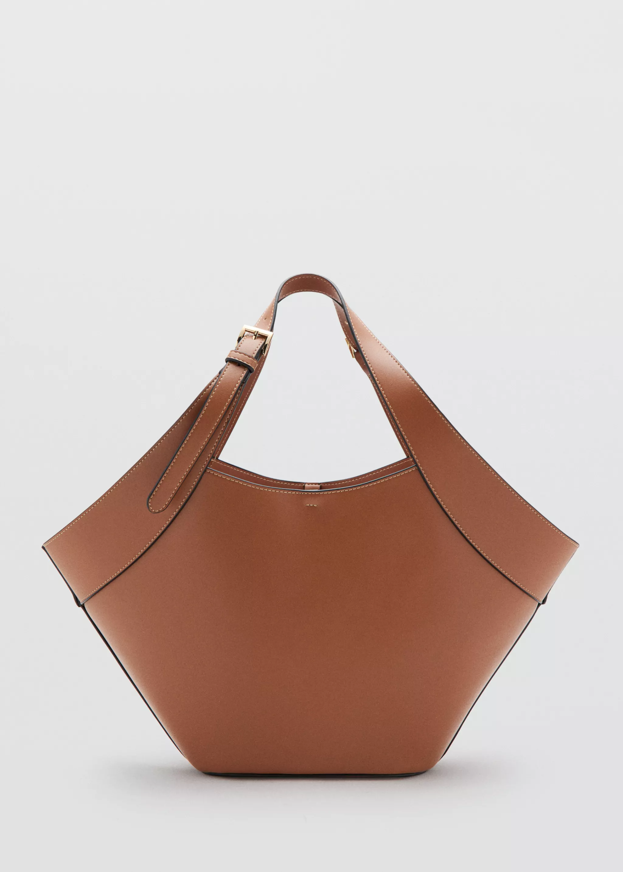 Large Faux-Leather Shoulder Bag - Women | Mango Usa