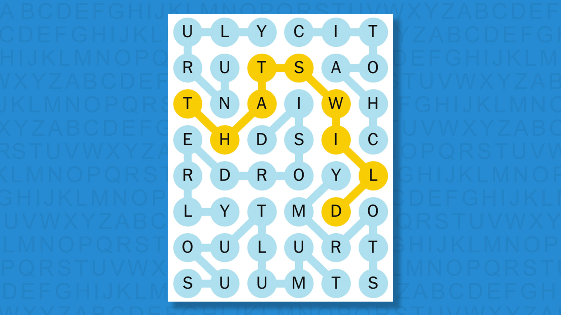 NYT Strands answers for game 650 on a blue background