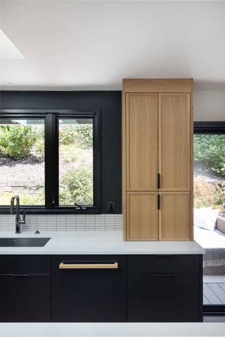 Wooden kitchen by Bright Designlab