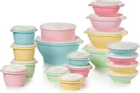 36-Piece Heritage Tupperware Set in Vintage Colors