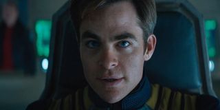 Chris Pine as Captain Kirk in Star Trek Beyond