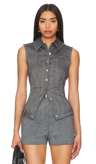 Collared Button Down Vest