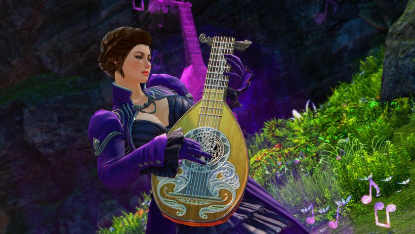 Mesmer with a lute.