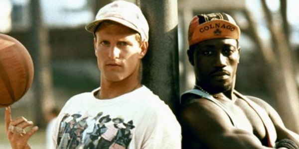 Woody Harrelson and Wesley Snipes in White Men Can&#039;t Jump poster