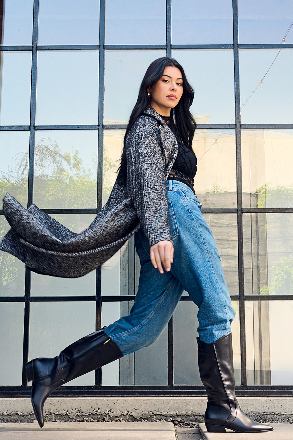 a photo of wide-calf boots from Lauren Chan's partnership with Naturalizer