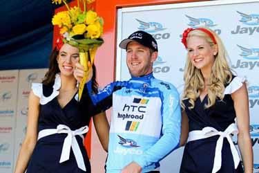 Matt Goss holds onto his sprinters jersey with one day to go.