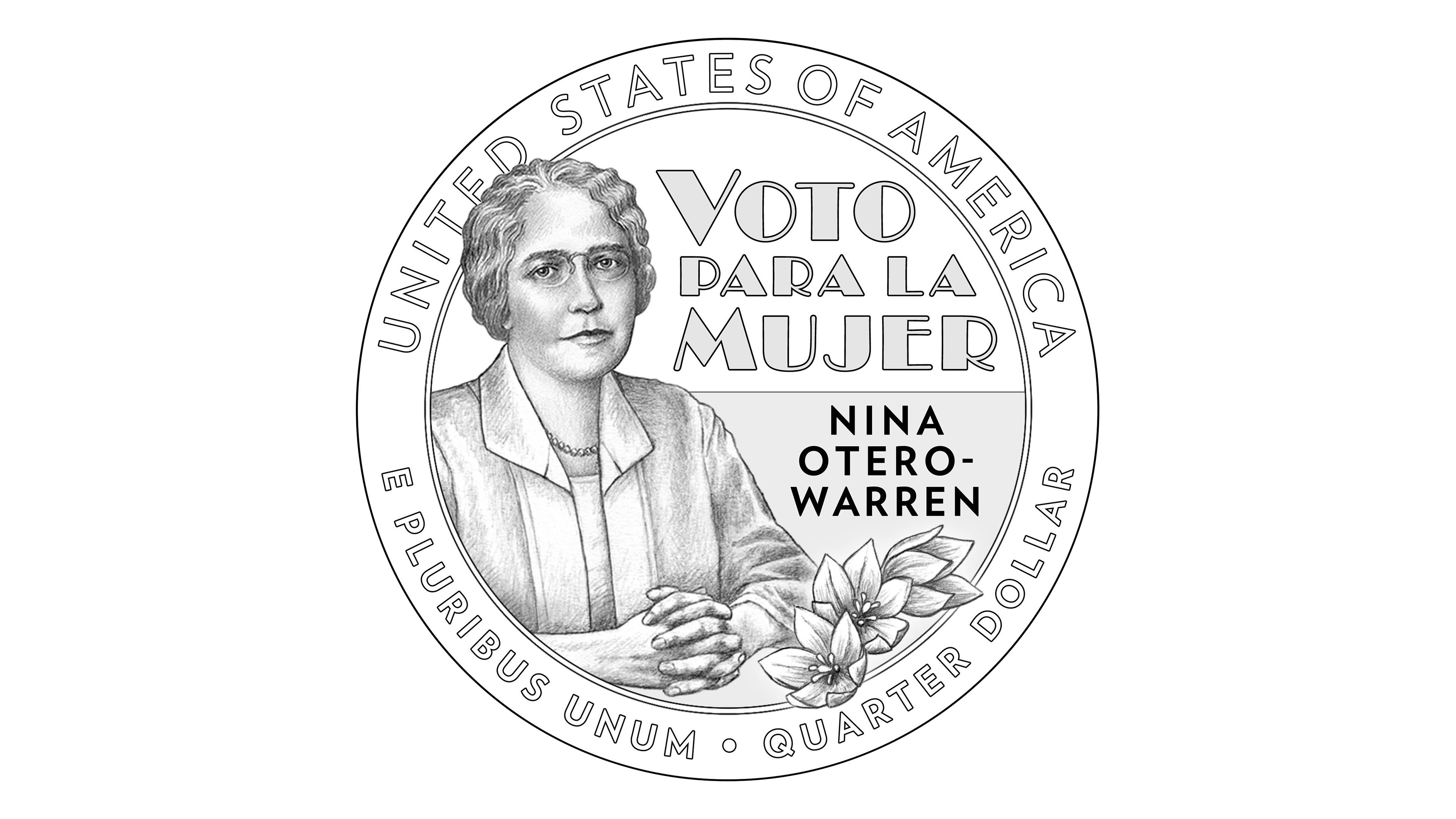 Quarter design featuring Nina Ottero Warren